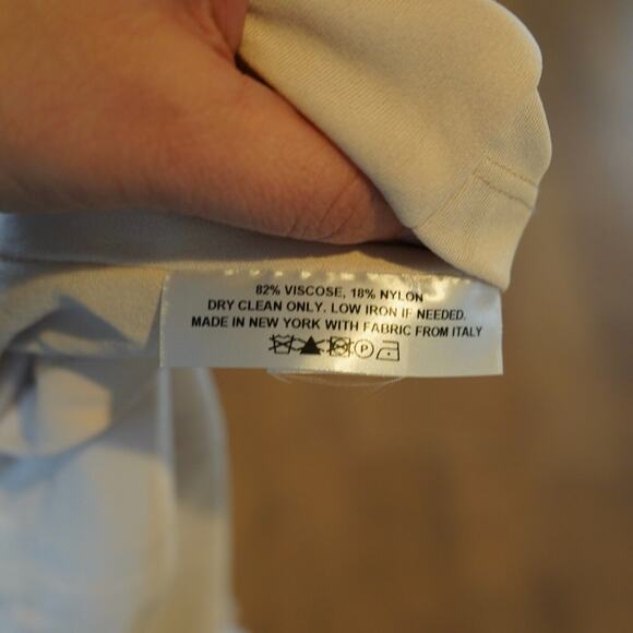 MM Lafleur Sleeveless Blouse‎ Top Cream Knit Crepe Crossover Size XS - Picture 4 of 6